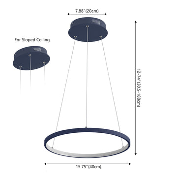 Brice Modern Contemporary Iron Integrated LED Pendant